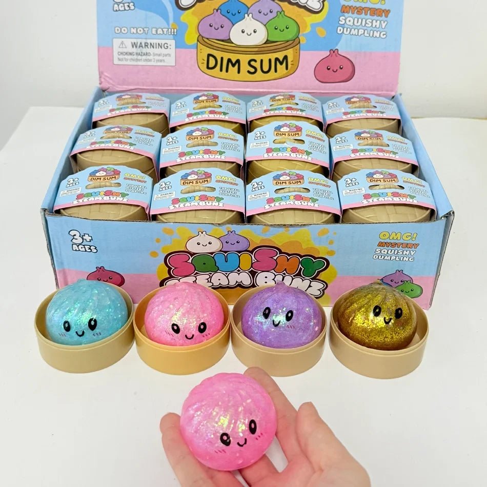 Glitter Dumpling Squishy Toy