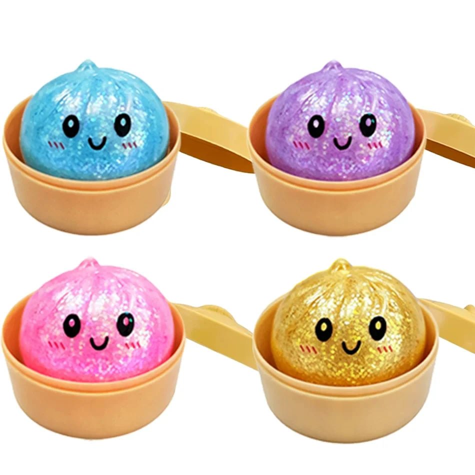 Glitter Dumpling Squishy Toy