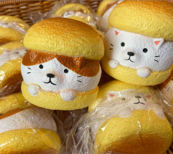 Slow Rising Squishy Toy Dog Cat Bread Stress Relief