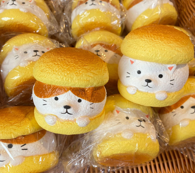 Slow Rising Squishy Toy Dog Cat Bread Stress Relief